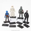 SIXPOINTS 36 Pieces Multi-PEG 6 inch Action Figure Display Stand Base,Model Support Stand Compatible with 1/12 Scale Star Wars Black Series Figure Toy