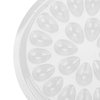 50pcs Eyelash Glue Pallet Disposable Eyelash Glue Holder Transparent Plastic Eye Lash Extension Glue Stand Pad 4.8cm