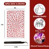 3 Sheets Face Gems Self Adhesive Rhinestones Stick on Face Jewels Stickers Decorations for Face, Makeup, Nail, Crafts (Red)