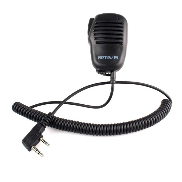 Retevis RT22 Walkie Talkies Shoulder MicCompatible with RT22 RT21 RT19 H-777 RT68 RB26 H-777S RT19 RT27 RT15 RT22S Baofeng UV-5R 2 Way Radio,with 3.5mm Audio Jack Shoulder Mic (1 Pack)