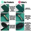 4 Pcs Hair Brush Set,Anti Static Massage Oval Comb,Detangling Brush Round Hair Brush Vent Hair Brush,Flexible Soft Pin Bristles for Long Thick Curly Wavy Dry Damaged Hair