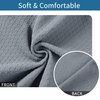 Smiry Seat Covers for Dining Room Chairs Set of 2, Stretch Jacquard Dining Chair Covers Removable Washable Slipcovers Protector, Grey