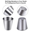 Ruisita 12 Pieces Stainless Steel Shot Cups Stainless Steel Shot Glass Drinking Tumbler (2.3 Ounce/70 ml)