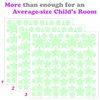 Glow in The Dark Stars for Ceiling or Wall Stickers - Glowing Wall Decals Stickers Room Decor Kit - Galaxy Glow Star Set and Solar System Decal for Kids Bedroom Decoration