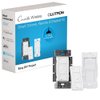 Lutron Caseta Smart Lighting Original Dimmer Switch w/ Pico Remote and Bracket, for LED Lights, Works w/ Alexa, Apple Homekit, Google Home (Hub Required), 150W, No Neutral Required, P-PKG1WB-WH