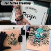3mm Tattoo Fake Skins - YONGDA 5pcs Blank Tattoo Skins Practice 7.5 * 5.6 inches Double Sides Tattoo Practice Skin Fake Tattoo Soft Skin for Beginners and Artists