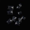 enForten 500 pcs Clear Crystal Duck Feet Style Duck Nail Tips Wide French False Nail Tips Acrylic Nail