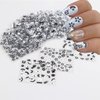 30 Sheets Flower Nail Art Stickers Black White Floral Butterfly Nail Decals 3D Self-Adhesive Daisy Nail Art Design Supplies for Women Girls Hibiscus Flower Nail Stickers Decoration