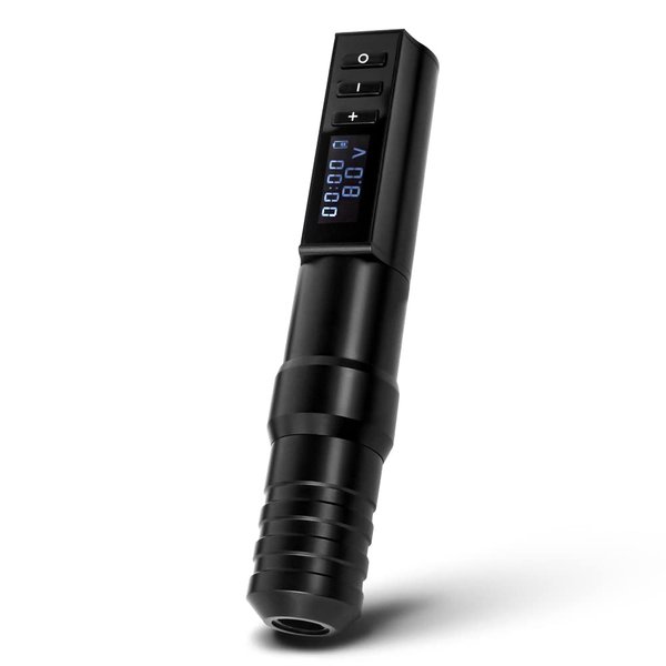 Wireless Tattoo Gun - Rotary Tattoo Cartridge Pen Custom Coreless Motor 2400mAh Power Supply Digital LED Display Professional for Tattoo Artist