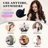 Gwabee No Heat Hair Curlers to Sleep In Overnight Curls Headband, 70" Long Soft Hair Curler No Heat Curling Headband Ribbon Curl Wrap for Long Hair Rollers, 9 PCS Curling Rods Set with Bonnet -Black