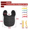 Hair Cutting Guide Cape Hair Cutting Collar for Hairstylists with Guidelines Weighted Hair Cutting Mat Silicone Waterproof Haircut Shoulder Mat (Black)