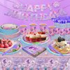 122Pcs Mermaid Birthday Decorations Party Supplies, Party Favors Disposable Dinnerware Set Including Tablecloth, Banner, Plates, Cups, Napkin, Fork, Ocean Party Decorations Serves 24 Guest