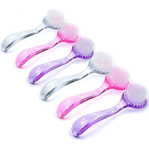 MEILINDS 6Pcs Nail Brush for Cleaning Fingernails Handle Grip Nail Brush, Nail Scrub Nail Tech Manicure Brush Nail Cleaning Brush Nail Dust Brush for Toe and Fingernail