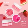 Lick Your Lips Watermelon Sugar Scrub for Dry, Cracked and Dark Lips – Organic Lip Scrubs Exfoliator and Moisturizer with Lip Brush – Vegan, Cruelty-Free Lip Care Product (20g)