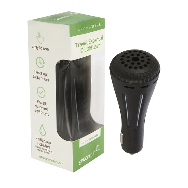 GreenAir AromaWave Essential Oil Diffuser, Black
