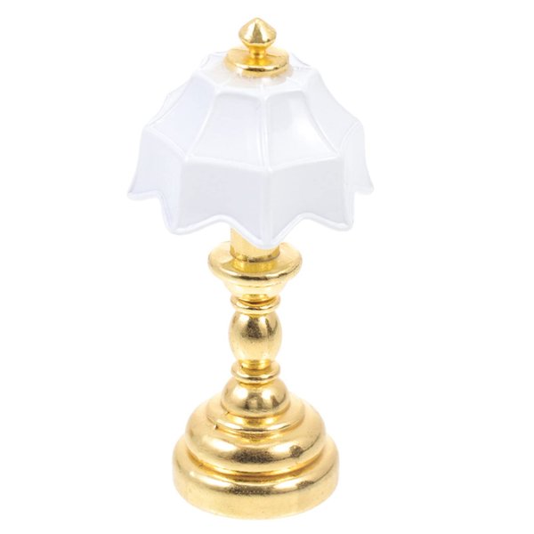 Street Lamp Miniature Dollhouse Table Lamp Mini Light Bedside Lamp Garden Pots Decoration For Dolls House Furniture Toy Home Decorations Dollhouse Table Lamp