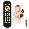 Baby TV Remote Control Toy with Sound and Light, Music Toys for Baby 6-24 Months, Infant Teether Toys, Early Development Toys with 3 Language English/French/Spanish for Toddlers 6 12 18 Month