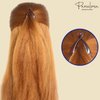 Parcelona French Effortless Mini Small Tortoise Shell Banana Hair Clip for Fine Hair
