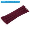 PATIKIL 30CM/12Inch Pipe Cleaners, 300 Pack Flexible Chenille Stems for DIY Art Creative Crafts Party Decorations Handicrafts Handwork, Burgundy