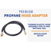 Flame King Thermo Plastic Hose Assembly For LP and Natural Gas, 40 Inch, 3/8 Inch ID - 100383-40 , Black