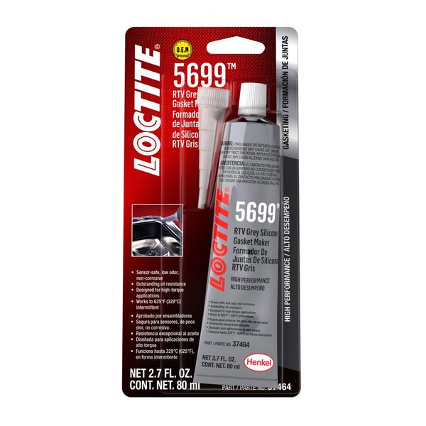 Loctite Gray RTV 5699 Silicone Sealant 80 ml Tube P/N 37464