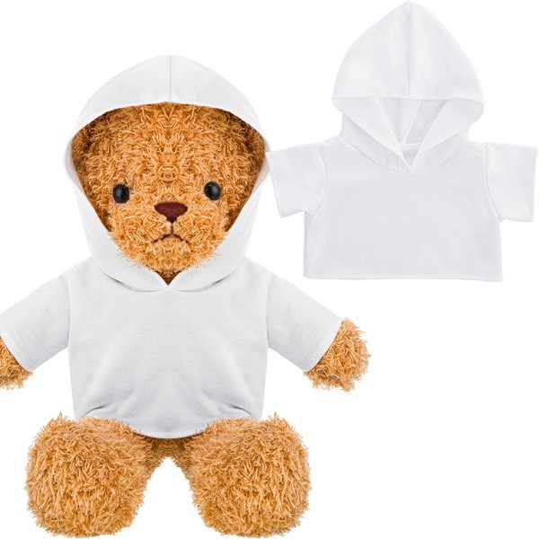 Litherr S Sublimation Stuffed Bear Tshirt Fit 14-18 Inch Plush Bear Lovely Tiny Blank Stuffed Animal Clothes Easy Matching Doll Accessory Make Your Unique Stuffed Doll Outfit