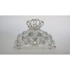 Gold or silver clear or AB crystal heart metal hair claw clip jaw clip (Primary color: Gold/clear crystals)