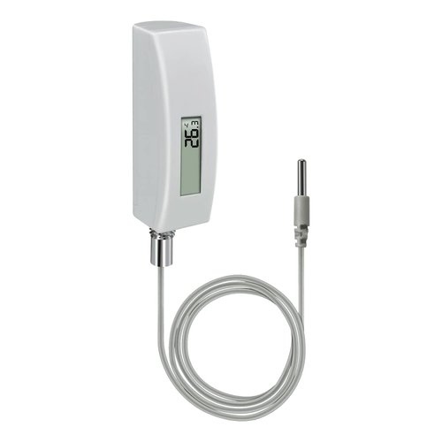 ECOWITT WN34BL Digital Pool Thermometer with LCD Display, Waterproof Water Temperature Sensor, Easy to Mount, 10ft Cable Sensor for Swimming Pool, Hot Tubs, Spas, Bath Water, Fish Ponds