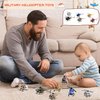 Rcanedny 8 Pack Airplane Toys Diecast Helicopters Mini Model Plane with Spinning Propellers for Kids Birthday Carnival Christmas Party Favors Easter Basket Stuffers, 6 Colors