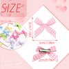 SAWINDA 30PCS Mini Hair Bows Gingham Craft 6 Color Bows for Hair Small Bow Hair Clips Cute Hair Ribbons Bowknot Barrettes Sweet Bows Claw Clips Y2k Hair Clips Accessories for Teens Kids Girls