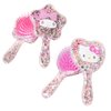 My-Meloday & Kitty-Cute-Kitten Confetti Glitter Hair Brush - Wet and Dry Detangling Brush Set - Ideal for Curly Hair, Scalp Brush, and Hair Comb (My-Meloday)