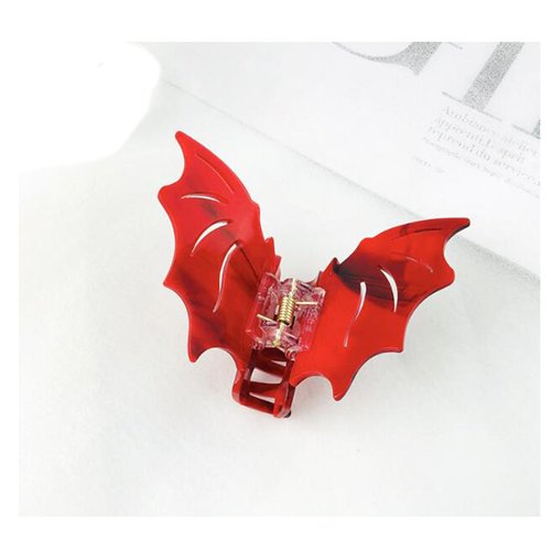 Halloween Bat Hair Claw Clip Halloween Cosplay Costume for Women Goth Hair Accessories Halloween Party Non Slip Hair Jaw Clamp Bat Barrettes for Halloween Costumes Decorations 2Pcs