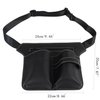 Hair Salon Scissor Storage Waist Bag for HairstylistScissor Pouch for Stylist Tool Belt, Barber Leather Waist Pouch, Professional Hairdressing Tools Storage Holster with Waist Belt (Black)
