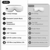 Eye Massager with Heat, Heated Eye Mask for Dry Eyes, Bluetooth Music Rechargeable Eye Care Massager Device for Eye Relaxation, Relieve Eye Strain Dry Eyes, Improve Sleep, White