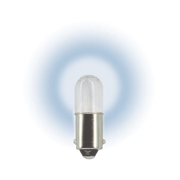 (Pack of 2) 6 Volt.T3 1/4 Miniature Bayonet (BA9s) LED Light Bulb 0.30 Watt Color White