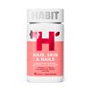 Habit Hair, Skin & Nails Supplement (60 Capsules) - New Look, Supports Skin Hydration, Hair & Nail Strength, Biotin 2000mcg, Vitamin A & C, Hyaluronic Acid, Rosehip, Vegan, Non-GMO (1 Pack)