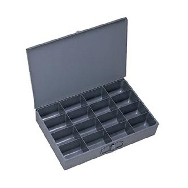 Durham 16-Compartment Extra Drawer Metal Case Storage Box - 202-95