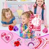 MGparty Valentines Day Gifts for Kids, 32 Pack Heart Stress Balls with Valentine Cards Heart Squishies Toy for Kids Classroom Exchange Stress Relief Toys Classroom Prize and Party Favors