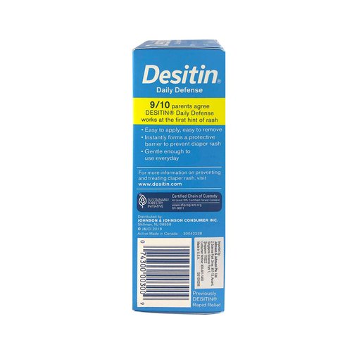 Desitin Rapid Relief Cream, 2 oz - Soothing Skin Protectant for Adult & Baby Diaper Rash, Cream Form