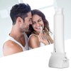 2pcs Rolling Tube Toothpaste Squeezer Toothpaste Seat Holder Stand for Bathroom Accessories（Milky）