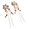 Leadigol Leadigol Animal Hair Pin,Pearl Hair Clips,Tassels Hair Clip Antiquity Cosplay Hair Accessories Hanfu Girl Animal Chinese Elements Alloy for Women Wedding(beads)