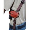 Barsony Burgundy Leather Shoulder Holster for Ruger LCP .380 Right