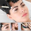 Eyebrow Pencil, Waterproof Professional Makeup Micro Brow Pencil,Eyebrow Pencil Case With Double Head And Eyebrow Brush Ultra Fine Hard Pen Refill
