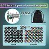 28 Pcs Magnetic Balls Fidget Toy, Adult Fidget Toys, Magnet Balls Can Replace Ferrite Putty, Office Desktop Decoration, Stress Relief, Anti Anxiety Magnetic Balls,Executive Desk Toys (Black)