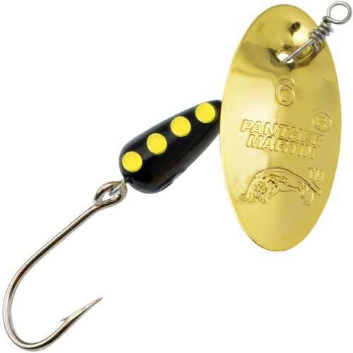 Panther Martin PMRSH_4_G Classic Single Hooks Teardrop Spinners Fishing Lure - Gold - 4 (1/8 oz)