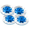 4Pack Vgoohobby Metal 12mm RC Car Hex Hub 12mm Brake Disc Wheel Hubs Adapter Spacer Compatible with Traxxas Tamiya Redcat HSP HPI 1/10 On-Road Car (Blue)