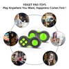Mini Fidget Button Controller Pad Toys for Kid Adults with Anxiety and Autism (Black & Green)
