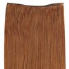 Full Shine 18 Inch Genius Weft Hair Extensions Human Hair Color Copper Human Hair Weft Sew In Hair Extensions Real Human Hair Auburn Hand Tied Hair Extensions Soft Silky Straight Hair 50G