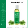Terrajuve Boost Hair Oil- For Thicker Appearing Hair, Made With Follicle Stimulating Essential Oils. All Natural 100% Organic Made in USA (8.0 Oz)