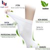 Hugh Ugoli Diabetic Socks for Women, Super Soft & Thin Bamboo Ankle Socks, Wide & Loose, Non-Binding Top & Seamless Toe, 4 Pairs, Light Grey, Shoe Size: 6-9